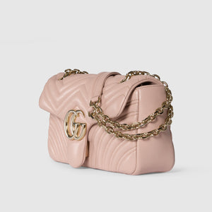 Gucci GG Marmont medium shoulder bag - pink beige leather