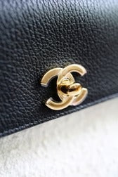 Chanel 26S Small Shopping Bag Black Ecru Tweed Leather SS26