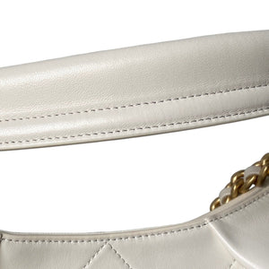 Quilted Leather Hobo Shoulder Bag