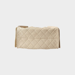 25 Quilted Leather Drawstring Handbag