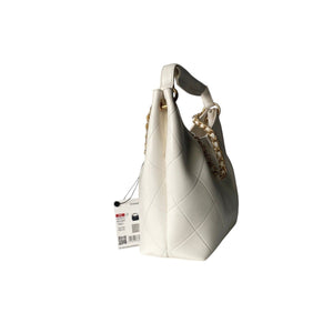 Quilted Leather Hobo Shoulder Bag