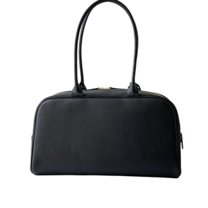 Calfskin Large Perfect Bowling Bag Black