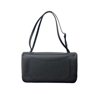 Grained Calfskin Small Souplissimo Maxi Flap Black bag