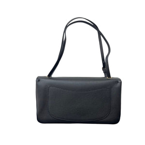 Grained Calfskin Small Souplissimo Maxi Flap Black bag