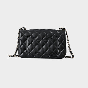 Classic Mini Quilted Leather Rectangular Flap Bag.