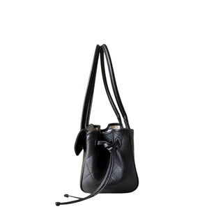 Grained Calfskin Stitched Urban Essentials Small Shopping Bag