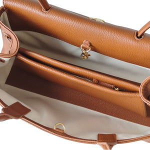 Grained Calfskin Stitched Urban Essentials Small Shopping Bag