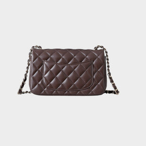 Classic Mini Quilted Leather Rectangular Flap Bag.