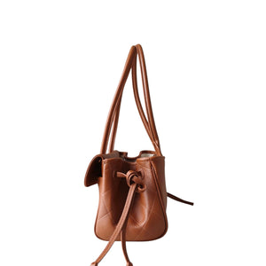Grained Calfskin Stitched Urban Essentials Small Shopping Bag