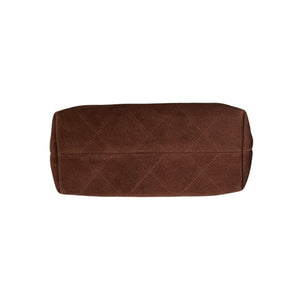 Quilted Suede Hobo Shoulder Bag