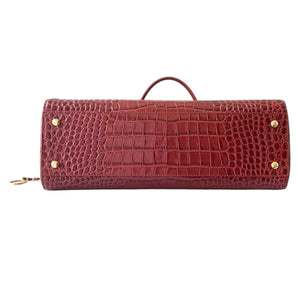 Calfskin Crocodile Embossed Archetype Shopping Tote bag