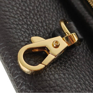 Grained Calfskin Stitched Urban Essentials Small Shopping Bag