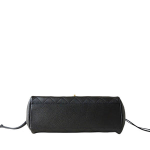 Grained Calfskin Stitched Urban Essentials Small Shopping Bag