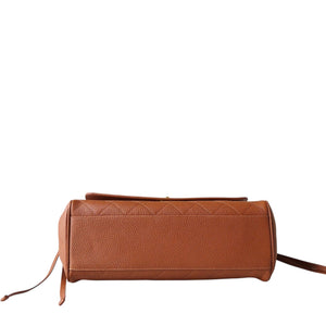 Grained Calfskin Stitched Urban Essentials Small Shopping Bag