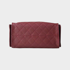 25 Quilted Leather Drawstring Handbag