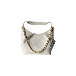 Quilted Leather Hobo Shoulder Bag