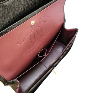Black Classic Jumbo Double Flap Bag
