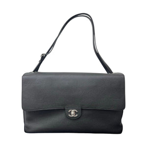 Souplissimo Maxi Flap Bag in Grained Calfskin Leather