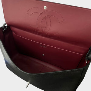Souplissimo Maxi Flap Bag in Grained Calfskin Leather