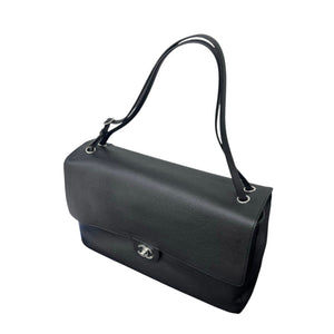 Souplissimo Maxi Flap Bag in Grained Calfskin Leather