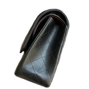Black Classic Jumbo Double Flap Bag