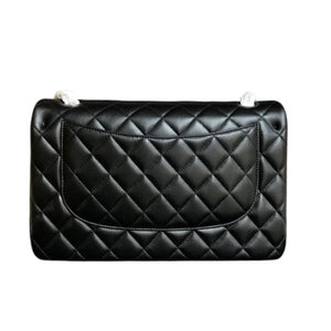 Black Classic Jumbo Double Flap Bag