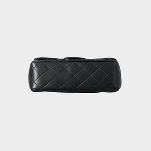 Classic Mini Quilted Leather Rectangular Flap Bag.
