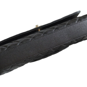 Black Trendy CC Caviar Leather Top Handle Bag