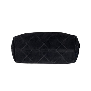 Quilted Suede Hobo Shoulder Bag