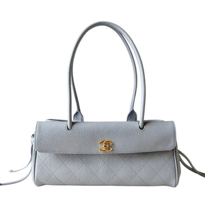 Grained Calfskin Stitched Urban Essentials Small Shopping Bag