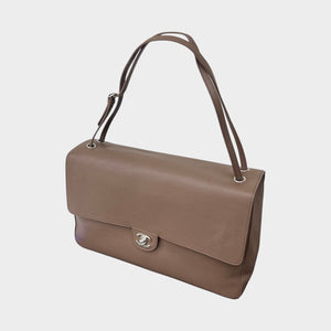 Souplissimo Maxi Flap Bag in Grained Calfskin Leather