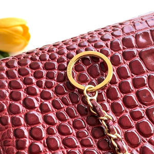 Calfskin Crocodile Embossed Archetype Shopping Tote bag