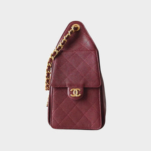 25 Quilted Leather Drawstring Handbag