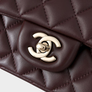 Classic Mini Quilted Leather Rectangular Flap Bag.