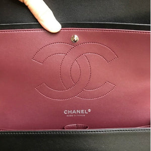 Black Classic Jumbo Double Flap Bag
