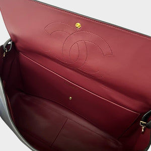 Souplissimo Maxi Flap Bag in Grained Calfskin Leather