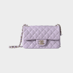 Classic Mini Quilted Leather Rectangular Flap Bag