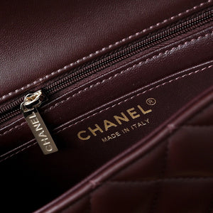Classic Mini Quilted Leather Rectangular Flap Bag.