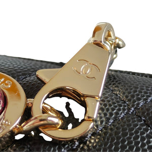 Black Trendy CC Caviar Leather Top Handle Bag