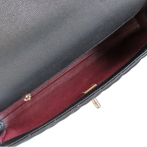 Black Trendy CC Caviar Leather Top Handle Bag