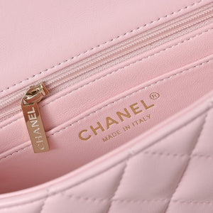 Classic Mini Quilted Leather Rectangular Flap Bag.