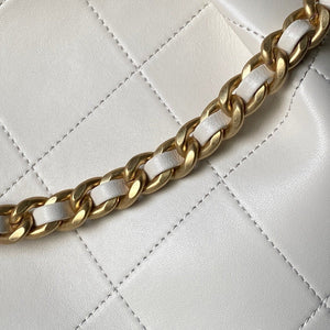 Quilted Leather Hobo Shoulder Bag