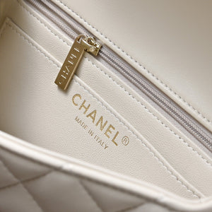 Classic Mini Quilted Leather Rectangular Flap Bag.