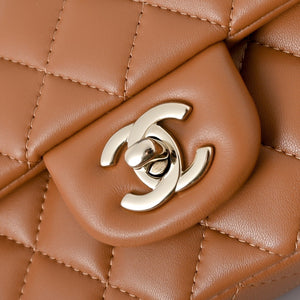 Classic Mini Quilted Leather Rectangular Flap Bag