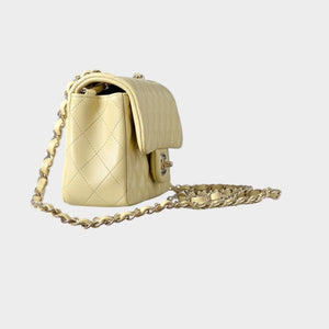 Classic Mini Quilted Leather Rectangular Flap Bag