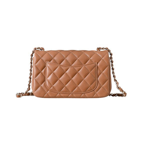 Classic Mini Quilted Leather Rectangular Flap Bag