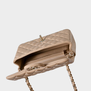 Classic Mini Quilted Leather Rectangular Flap Bag