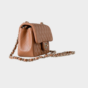 Classic Mini Quilted Leather Rectangular Flap Bag