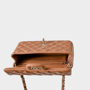 Classic Mini Quilted Leather Rectangular Flap Bag