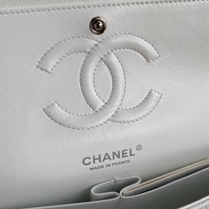 Classic Quilted Caviar Leather Medium Double Flap Bag